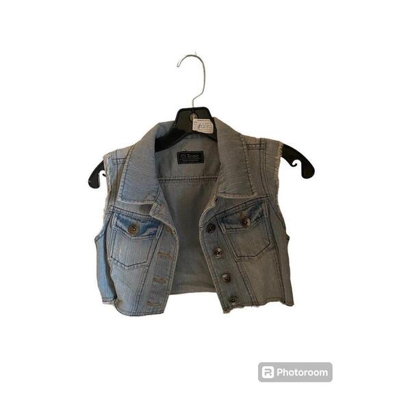 Kids/Girls Denim Vest Ci Sono Denim Collection Sz.S - Picture 1 of 4